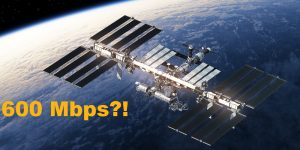 International Space Station, 600 Mbps data rate