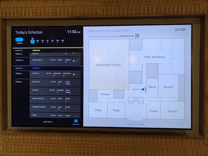 Life Time Fitness Gym's Digital Signage Software - My TechDecisions