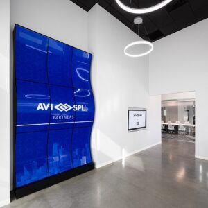 The WaveWall in AVI-SPL lobby