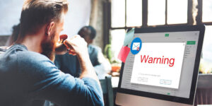 employee phishing email cybersecurity warning hacker network