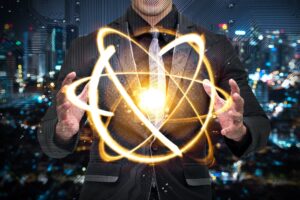 Quantum computer technology concept