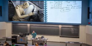 UB LED displays lecture hall