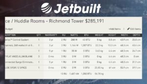 Jetbuild Technical Data Fields