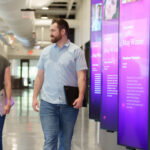 Insight way HQ, LG displays along hallway