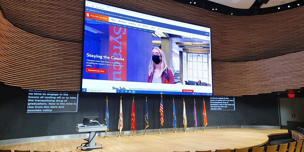 Extron AV Control System Transforms Syracuse University Auditorium into Multifunctional Space, slide 8